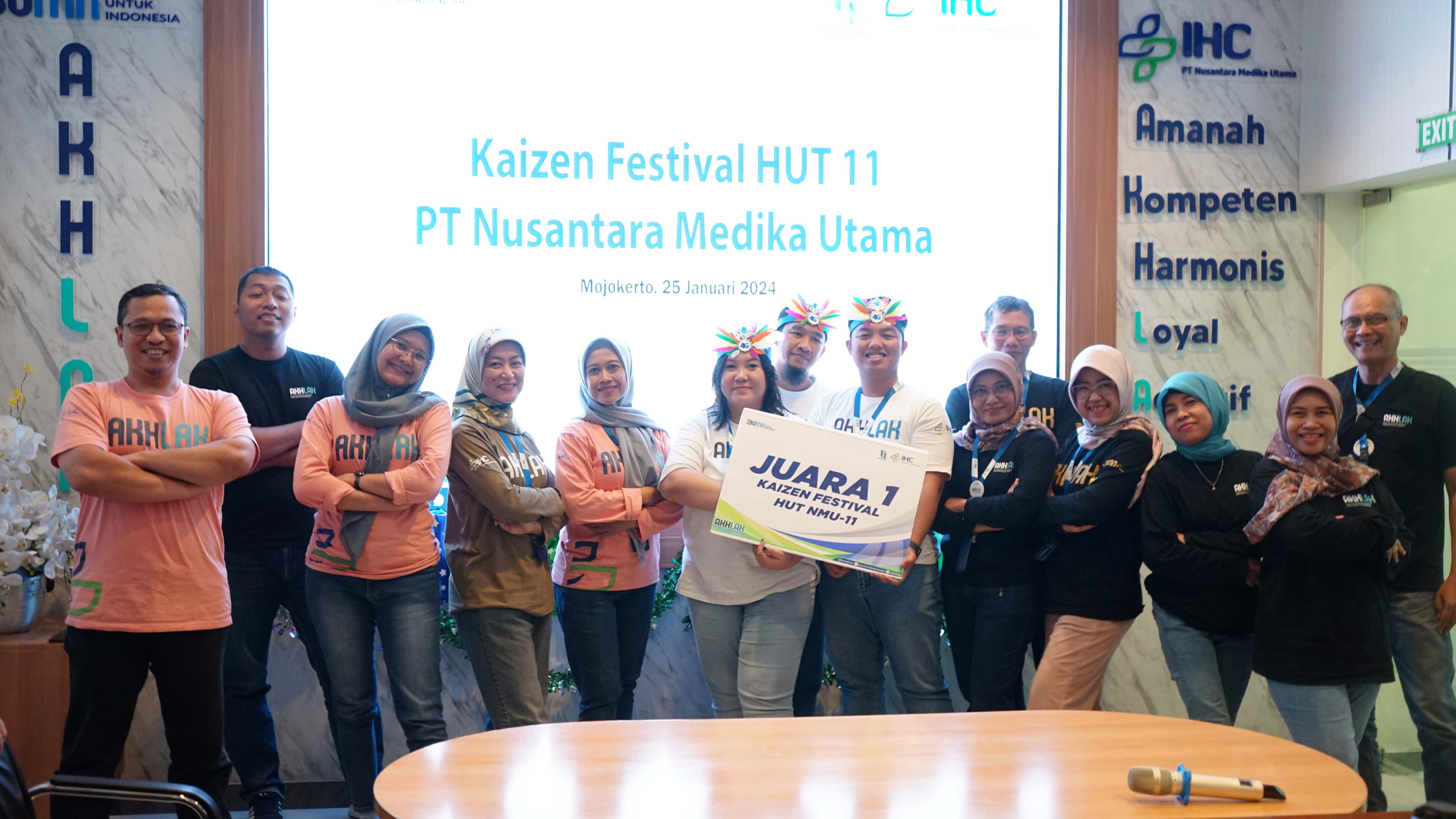 Rumah Sakit Perkebunan Jember Klinik Juara 1 Kaizen Festival HUT ke-11 PT Nusantara Medika Utama